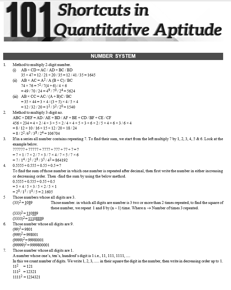 cat quantitative aptitude pdf